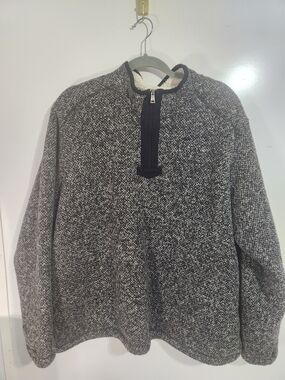 Orvis Mens Quarter Zip, Fleece Lined Pullover, Size XXL